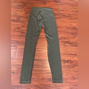Lululemon 28” align legging size 4 - dark olive